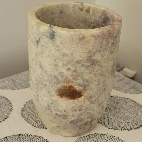 Vintage Marble Small Vase 4" Tall - Picture 4 of 6